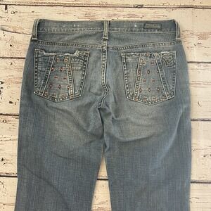 Citizens Of Humanity Women's Ingrid Flare‎ Ditsy Size 27 Inseam 33" Blue Jeans